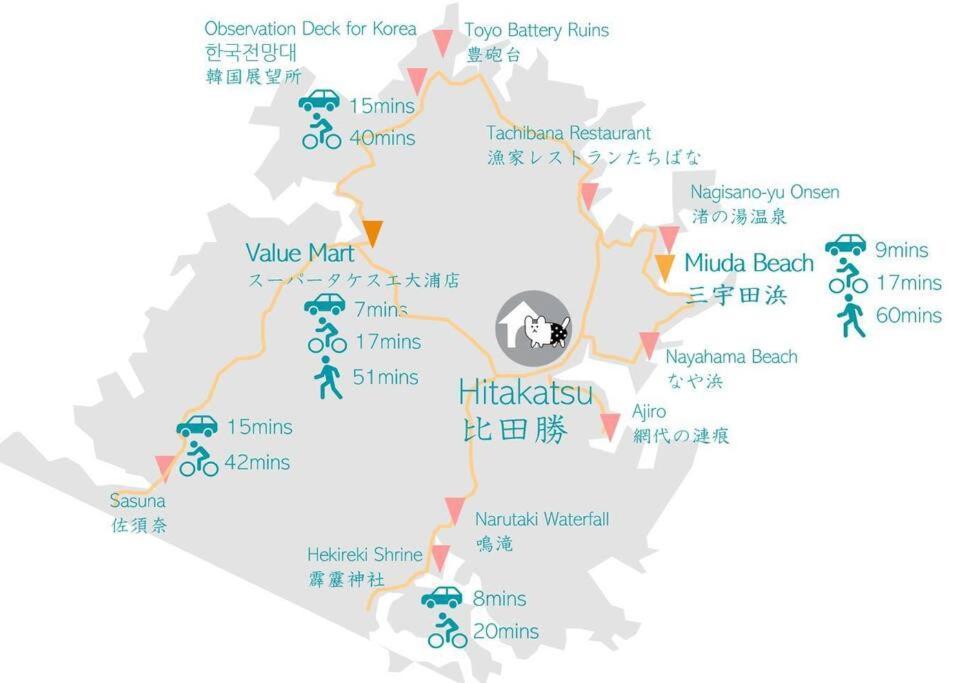Bed and Breakfast Tsushima White House Экстерьер фото